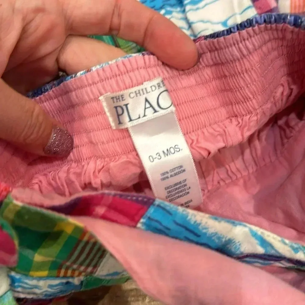 The Children’s Place Hawaiian halter dress bloomers 0-3 months